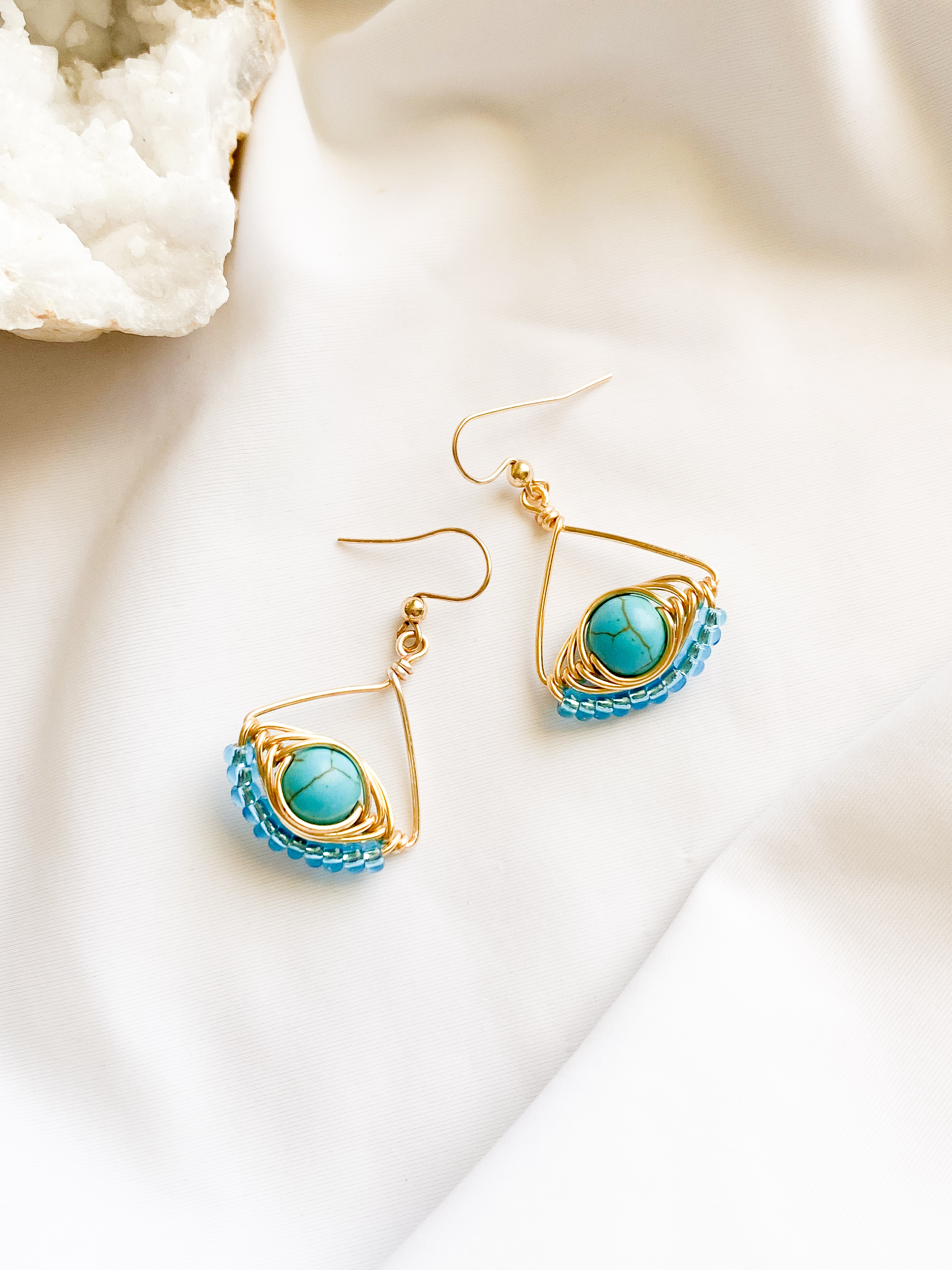 Malocchio evil eye earrings