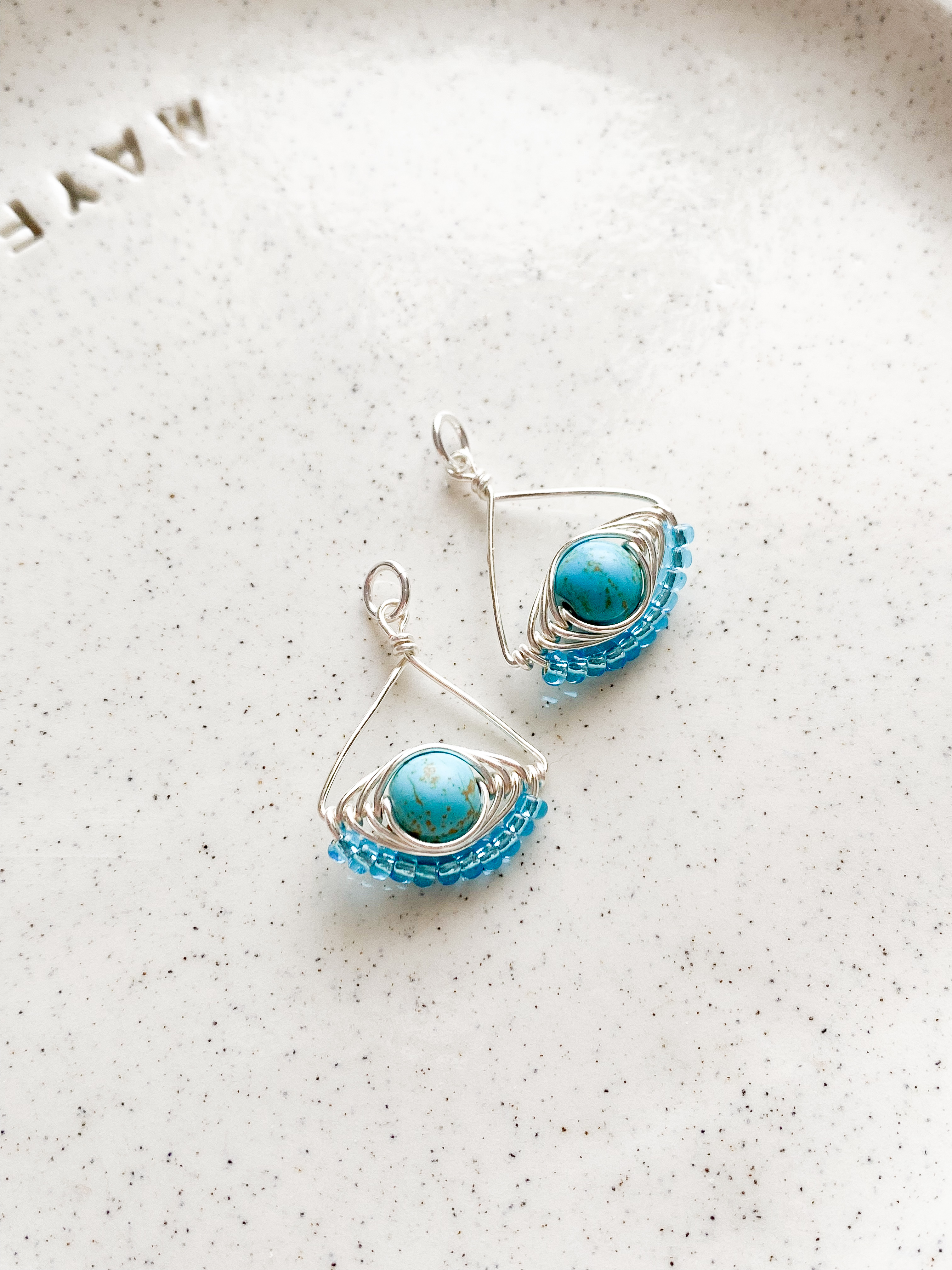 Malocchio evil eye earrings
