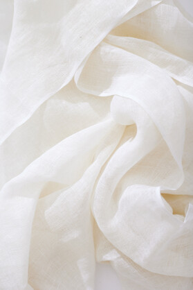 Marseille Linen Scarf - White