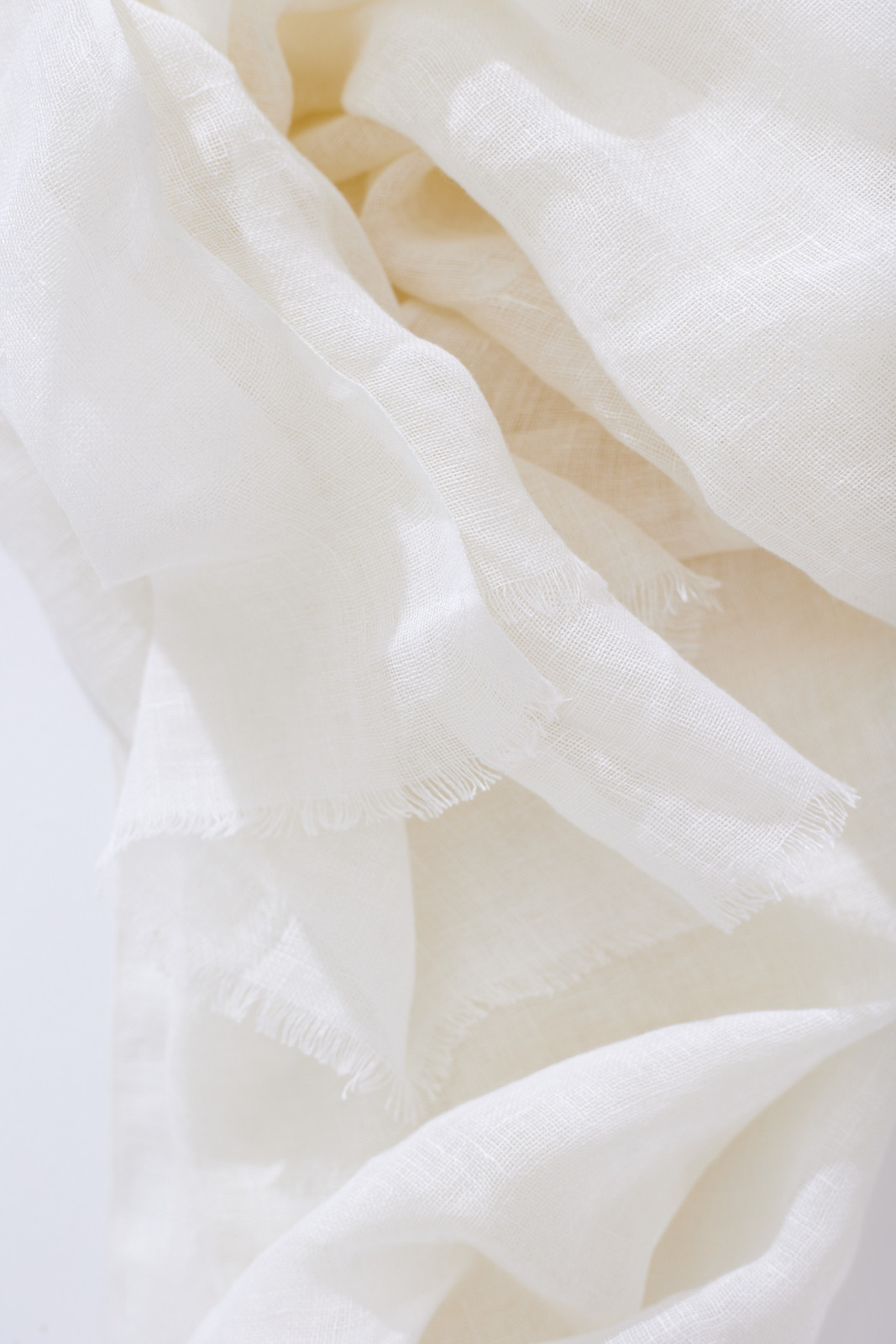 Marseille Linen Scarf - White