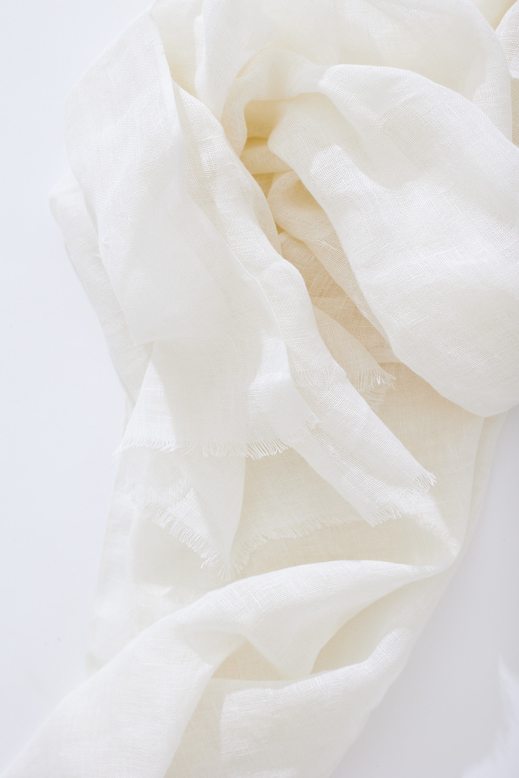 Marseille Linen Scarf - White