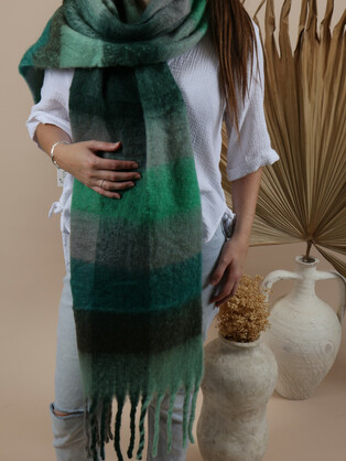 Fluffy Oversized Scarf - Alaska - Cloud