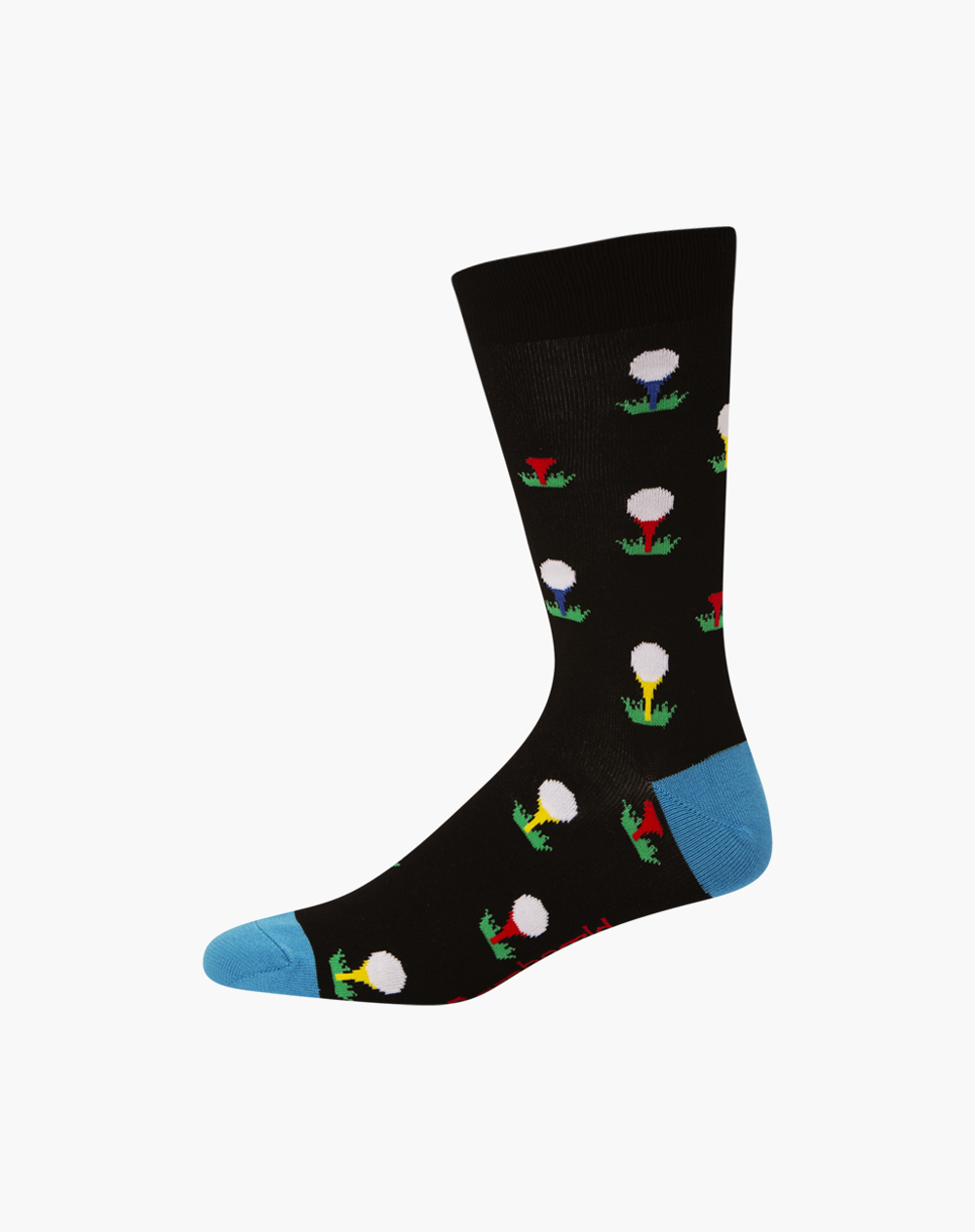 BB MENS TEE TIME BAMBOO SOCKS - BLACK / R7-11