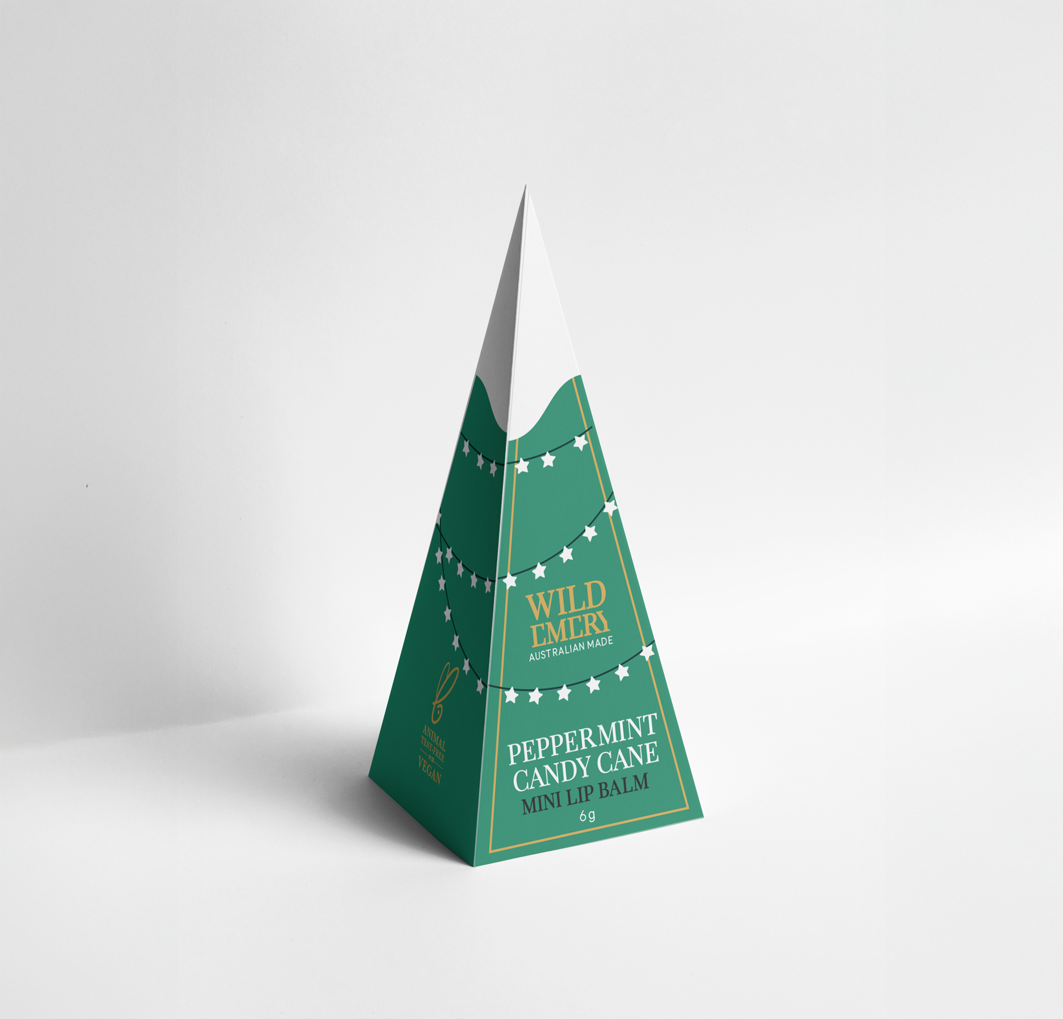 WE Peppermint Candy Cane Mini Lip Balm Ornament