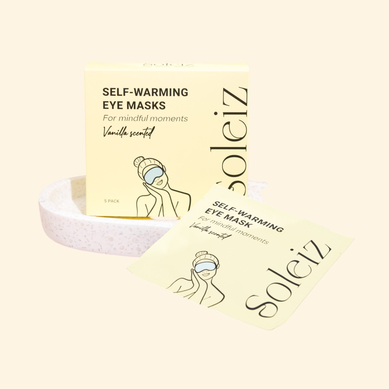 Soleiz - Vanilla Scented Self-Warming Eye Mask (5 Pack)