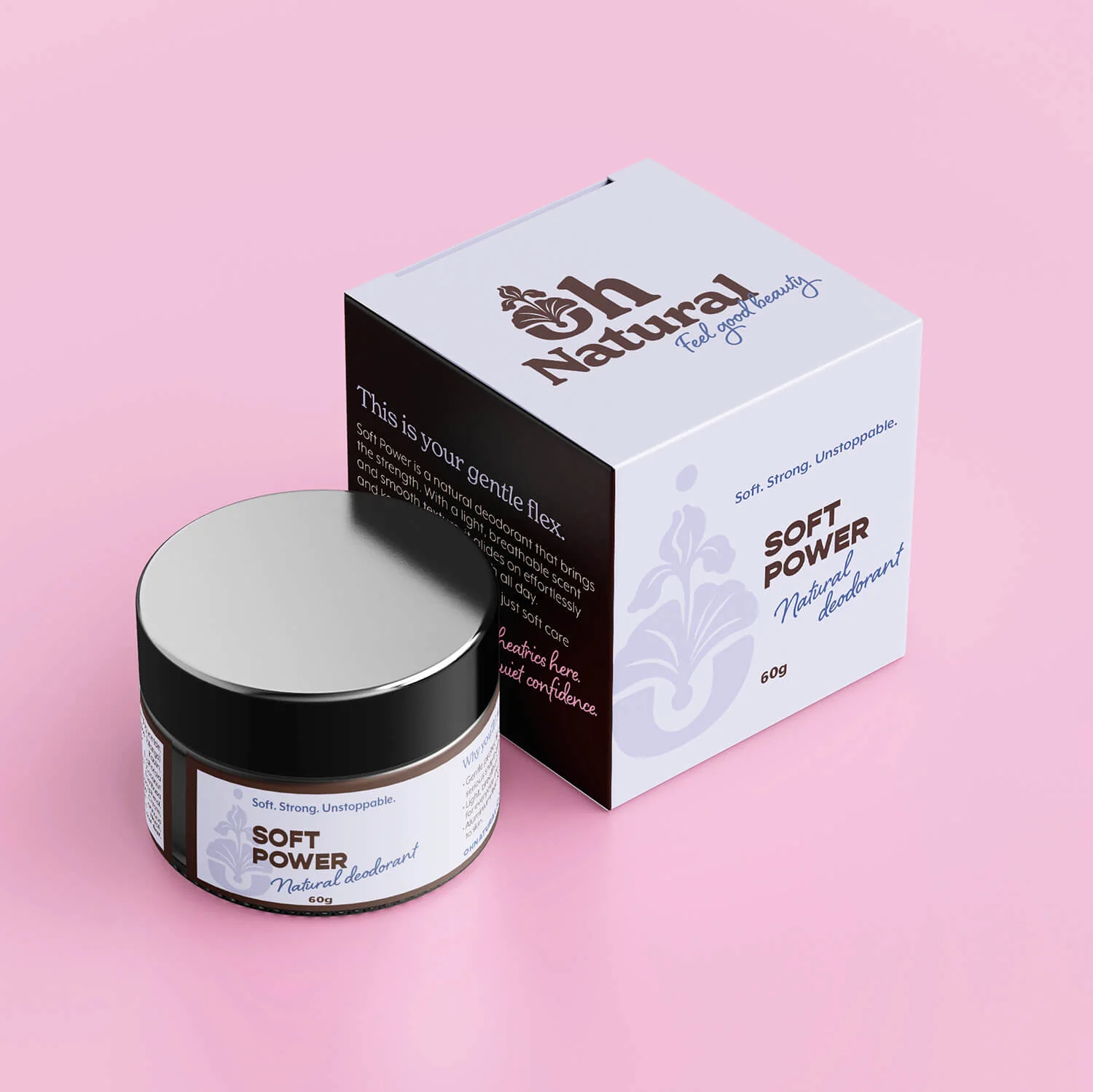 Oh Natural Soft Power Deodorant 60g