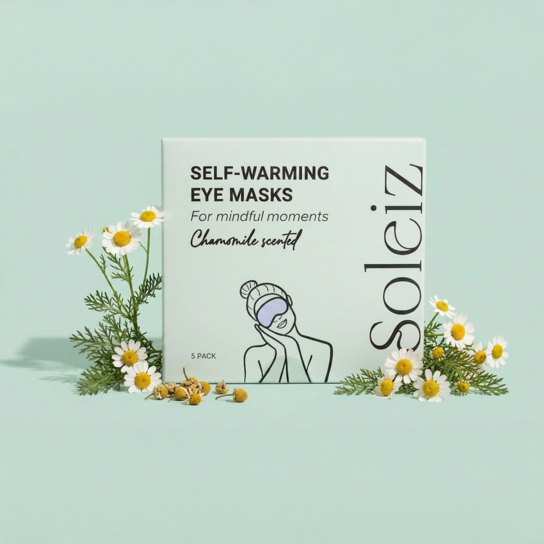 Soleiz - Chamomile Scented Self-Warming Eye Mask (5 Pack)
