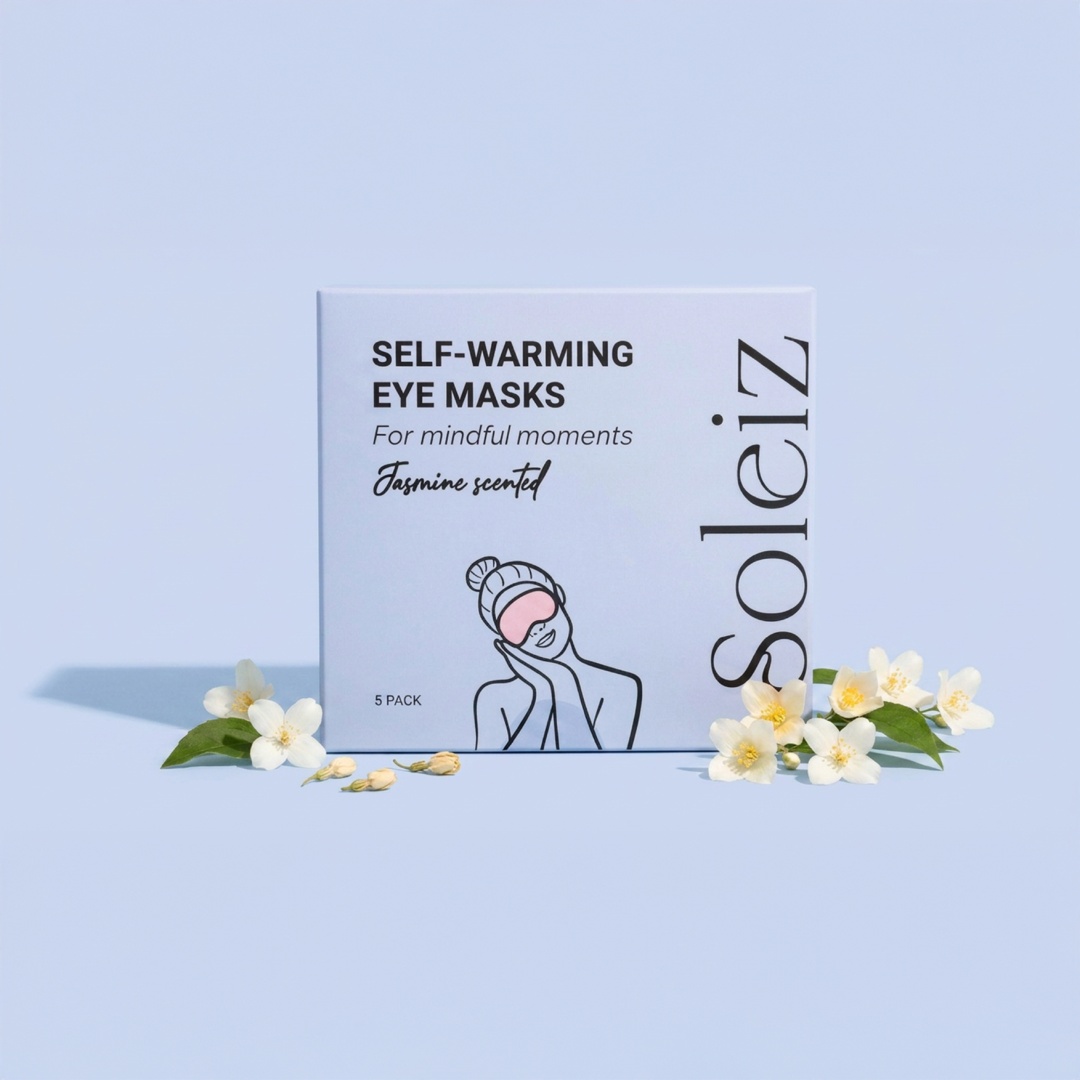 Soleiz - Jasmine Scented Self-Warming Eye Mask (5 Pack)