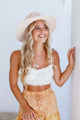 Solana Hat - Nude Pink