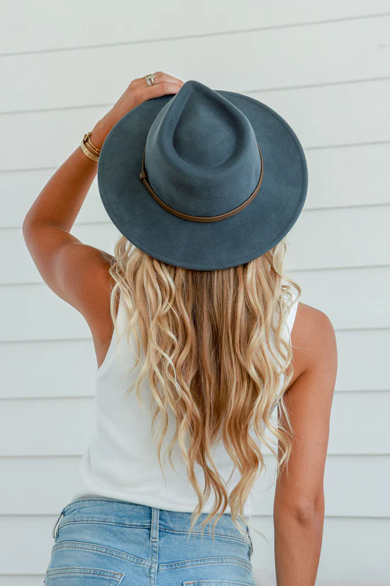 Raindrop Fedora - Grey