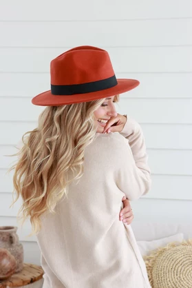 Muse Fedora - Terracotta
