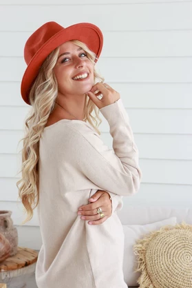 Muse Fedora - Terracotta
