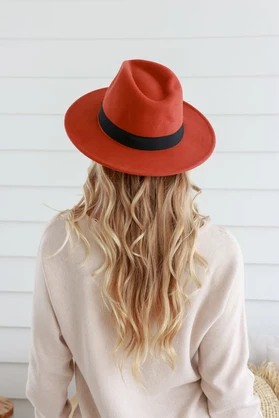 Muse Fedora - Terracotta