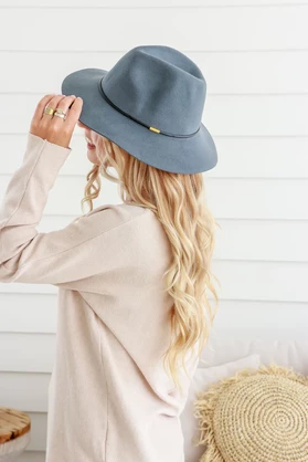 Journey Fedora - Soft Grey