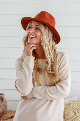 Journey Fedora - Terracotta