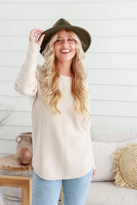Raindrop Fedora - Khaki