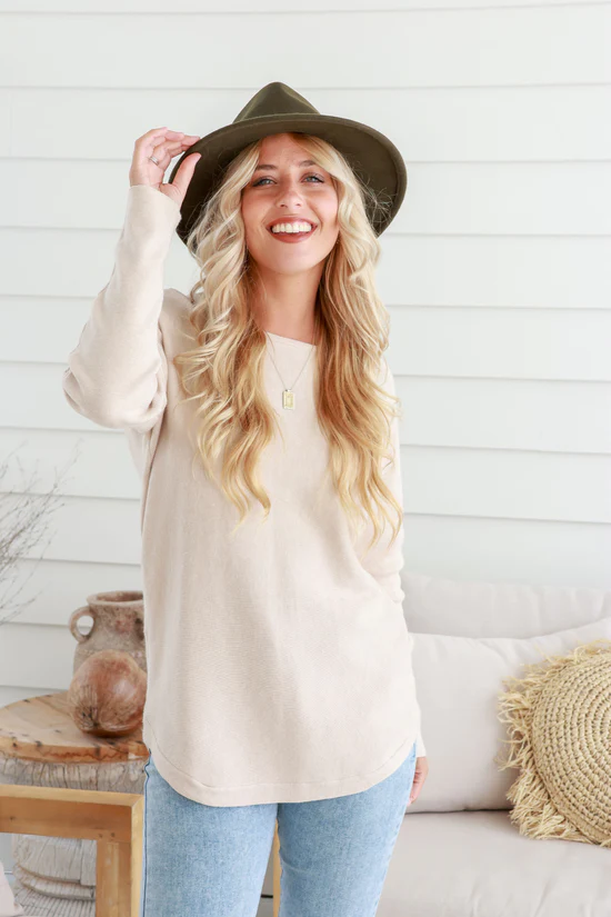 Raindrop Fedora - Khaki