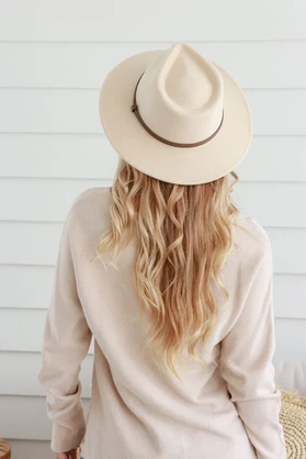 Raindrop Fedora - Oatmeal