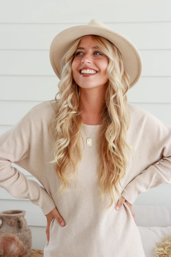 Raindrop Fedora - Oatmeal