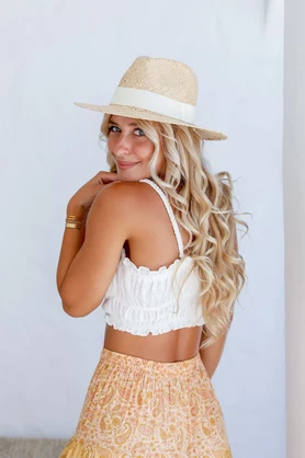 Breezy Fedora - Cream