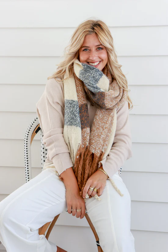 Comfort Scarf - Black Camel
