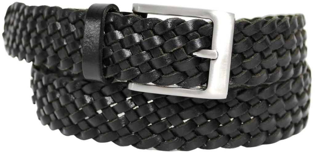 QUALITY FULL GRAIN GENUINE LEATHER BRAIDED BELT. STYLE NO: 41027 HIDE & CHIC