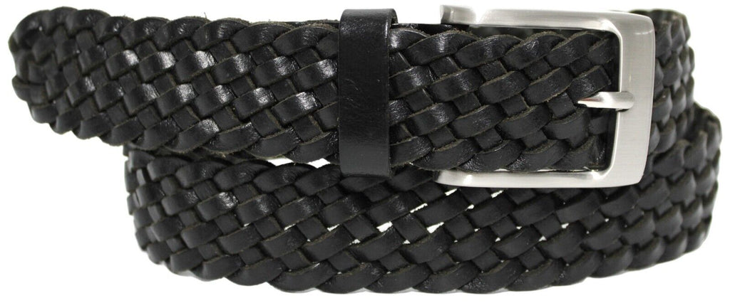 QUALITY FULL GRAIN GENUINE LEATHER BRAIDED BELT. STYLE NO: 41027 HIDE & CHIC