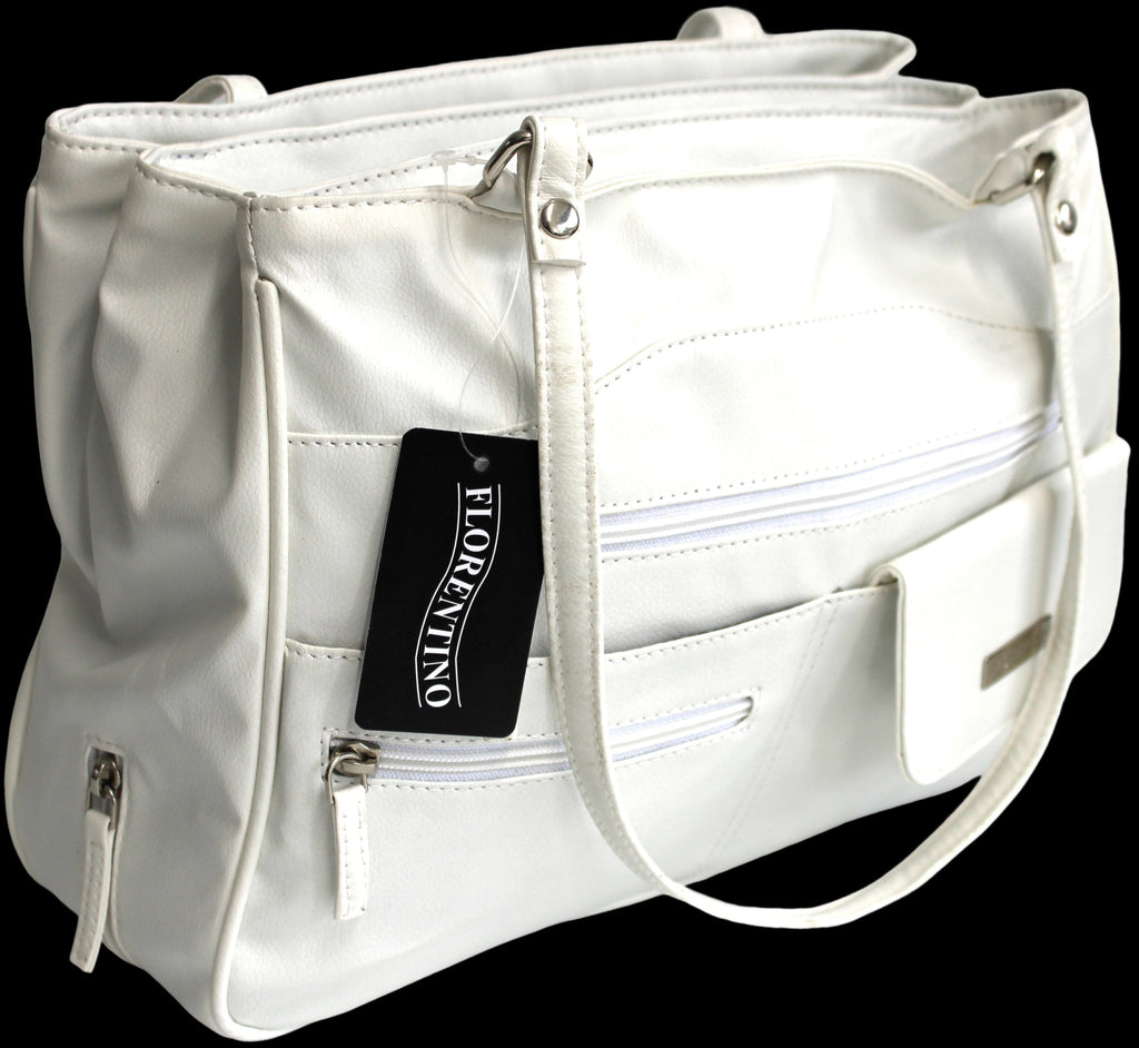 MULTI COMPARTMENT HANDBAG WITH SHOULDER STRAPS. STYLE NO: 4291.