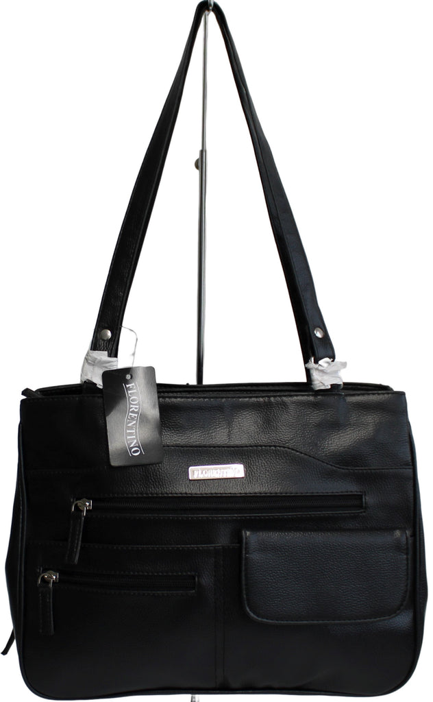 MULTI COMPARTMENT HANDBAG WITH SHOULDER STRAPS. STYLE NO: 4291.