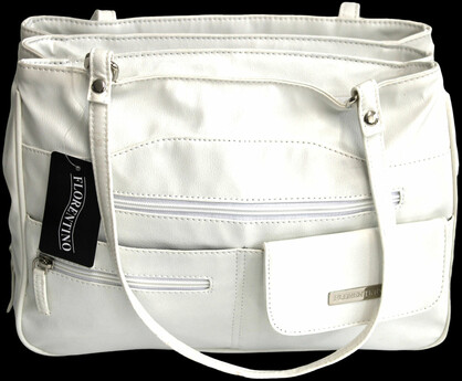 MULTI COMPARTMENT HANDBAG WITH SHOULDER STRAPS. STYLE NO: 4291.