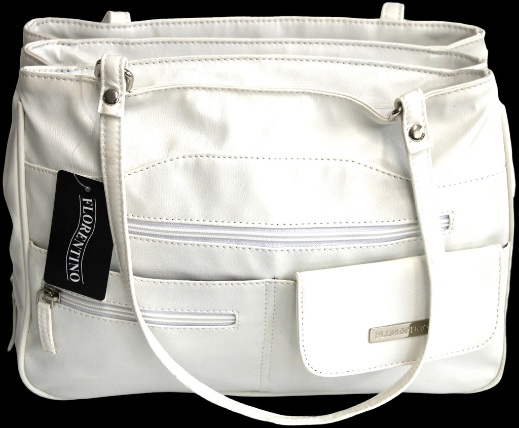 MULTI COMPARTMENT HANDBAG WITH SHOULDER STRAPS. STYLE NO: 4291.