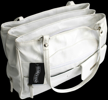 MULTI COMPARTMENT HANDBAG WITH SHOULDER STRAPS. STYLE NO: 4291.