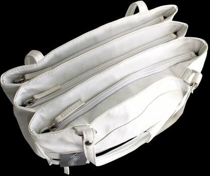 MULTI COMPARTMENT HANDBAG WITH SHOULDER STRAPS. STYLE NO: 4291.