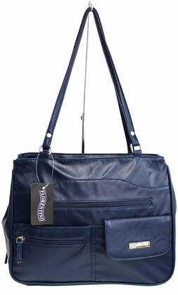 MULTI COMPARTMENT HANDBAG WITH SHOULDER STRAPS. STYLE NO: 4291.
