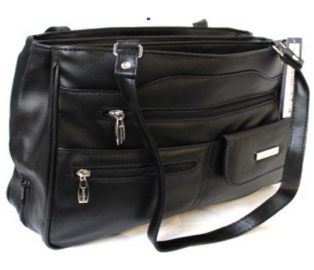 MULTI COMPARTMENT HANDBAG WITH SHOULDER STRAPS. STYLE NO: 4291.