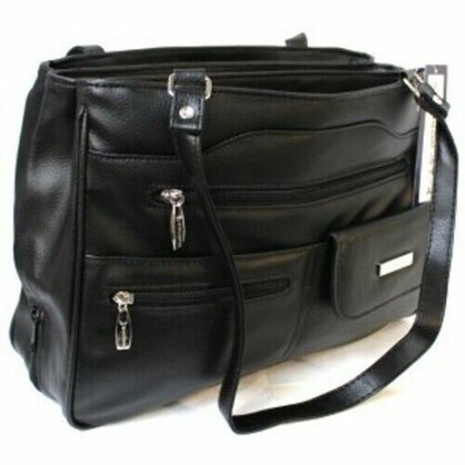 MULTI COMPARTMENT HANDBAG WITH SHOULDER STRAPS. STYLE NO: 4291.