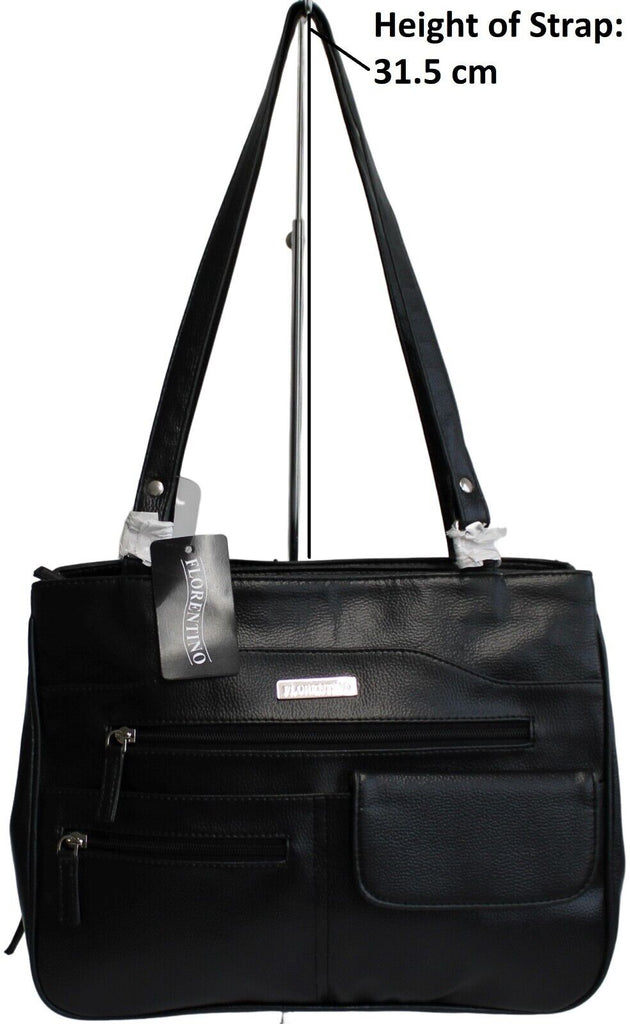 MULTI COMPARTMENT HANDBAG WITH SHOULDER STRAPS. STYLE NO: 4291.