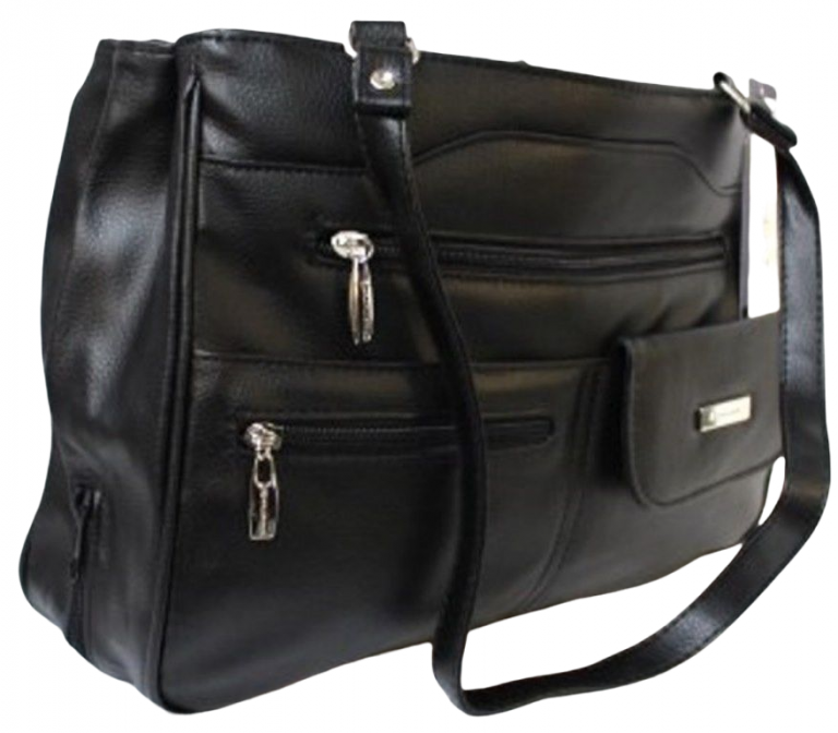 MULTI COMPARTMENT HANDBAG WITH SHOULDER STRAPS. STYLE NO: 4291.