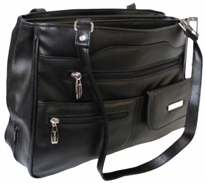 MULTI COMPARTMENT HANDBAG WITH SHOULDER STRAPS. STYLE NO: 4291.
