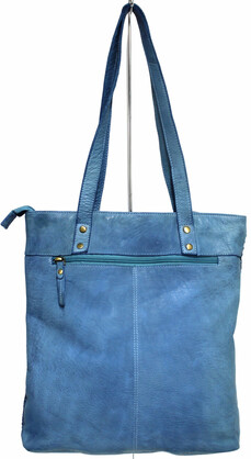 LEATHER HANDBAG - SHOULDER BAG WITH ADJUSTABLE STRAP. STYLE: 1661.