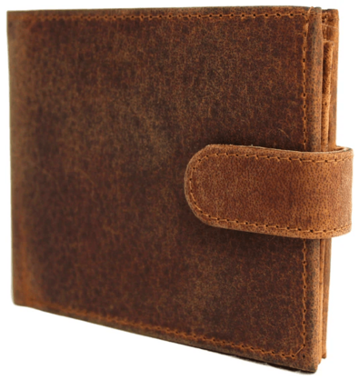 Quality Hide Leather Wallet Style 11004 Black
