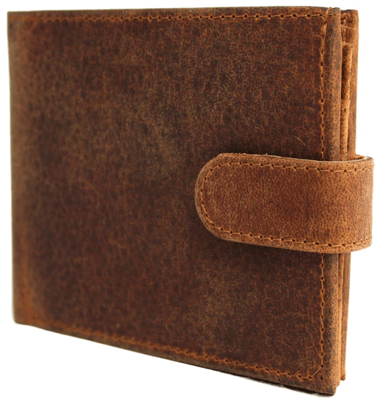 Quality Hide Leather Wallet Style 11004 Black