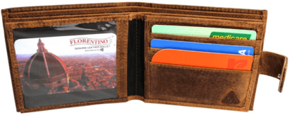 Quality Hide Leather Wallet Style 11004 Black