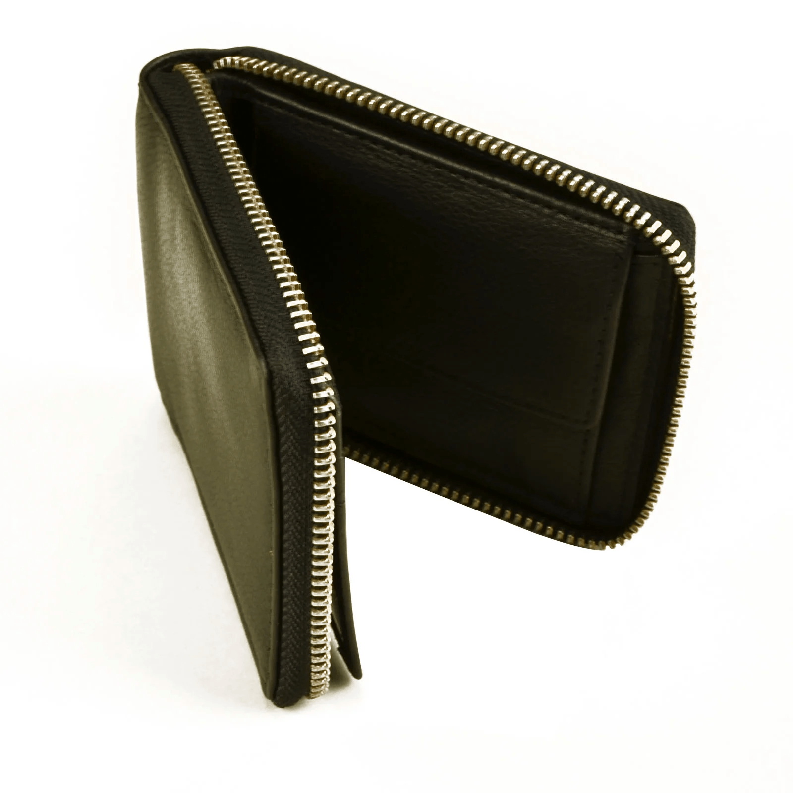 RFID Lined Cow Hide Leather Wallet Style 11011 Black