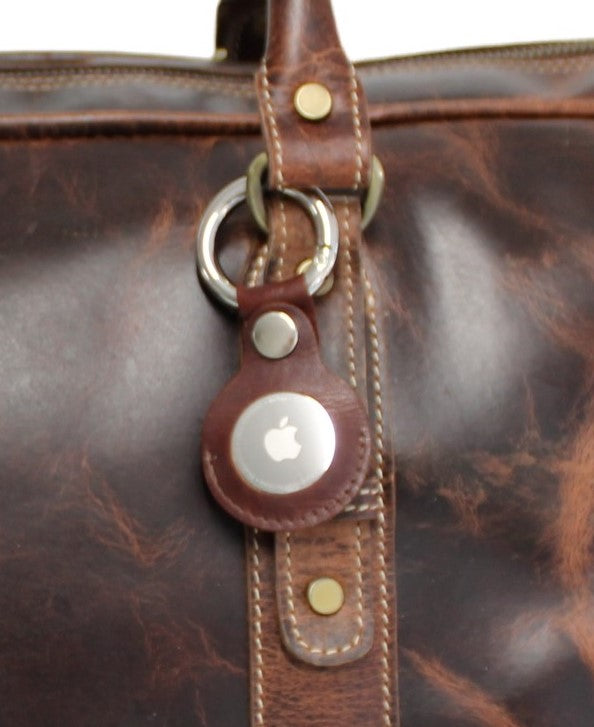 Quality Full Grain Genuine Leather Travel Bag with Adjustable Shoulder Strap. Style No. 81005