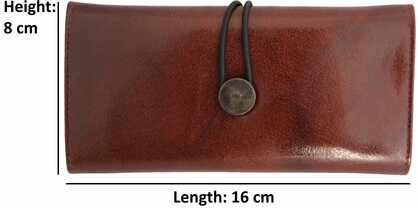 Quality Full Grain Leather Tobacco Pouch. Colour: Brandy. Style No: 12037