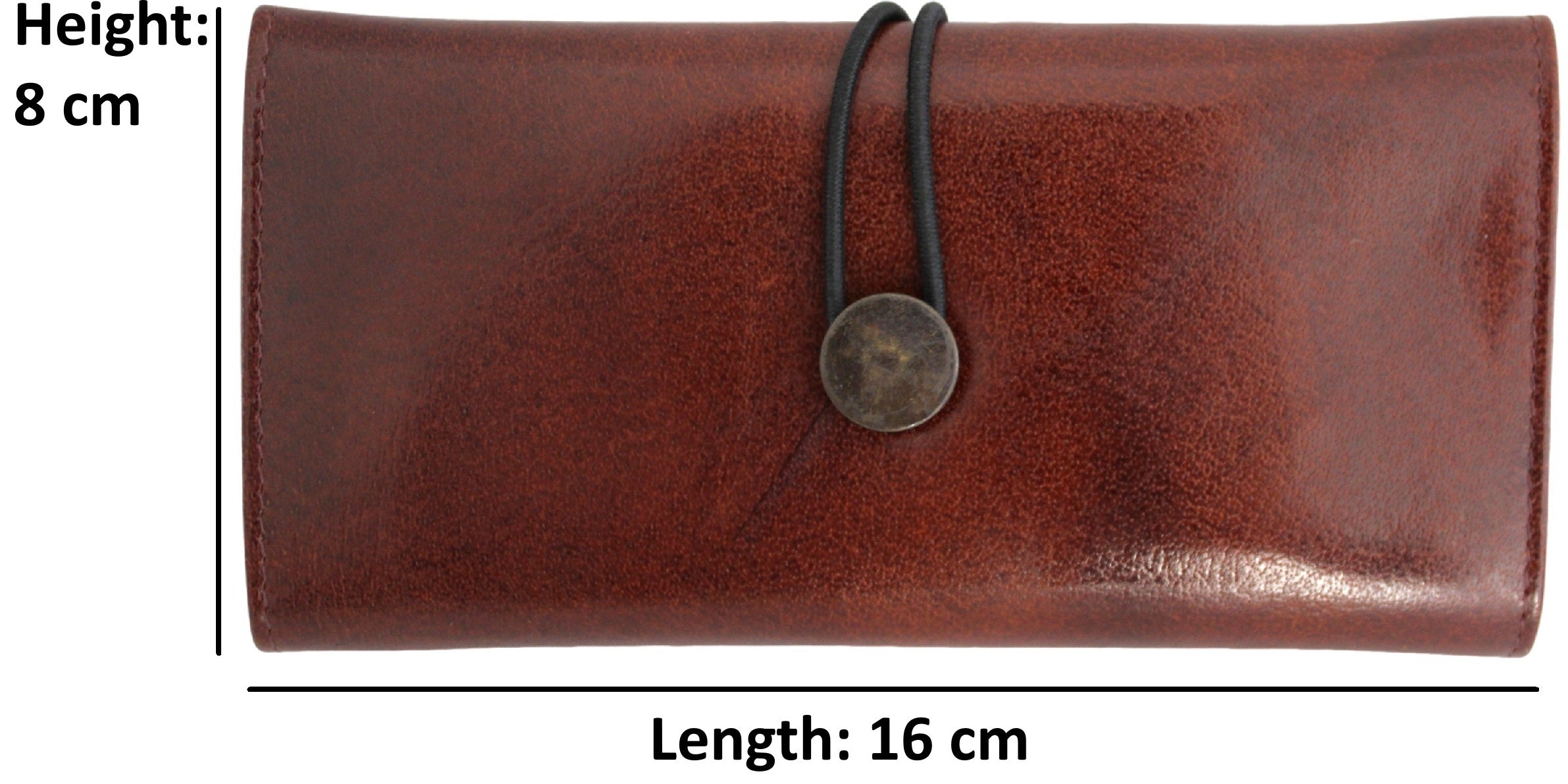 Quality Full Grain Leather Tobacco Pouch. Colour: Brandy. Style No: 12037