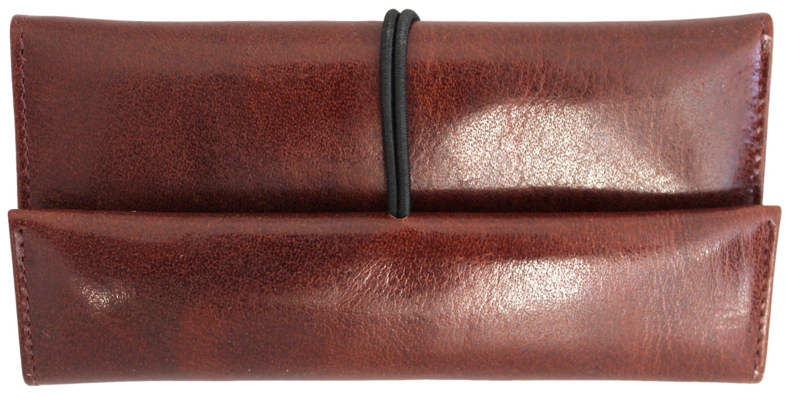 Quality Full Grain Leather Tobacco Pouch. Colour: Brandy. Style No: 12037