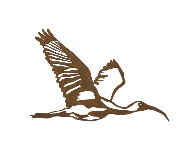 Flying Ibis Small Metal Wall Art