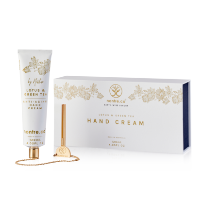 Hand Cream White & Gold Tube Lotus & Green Tea 120mL